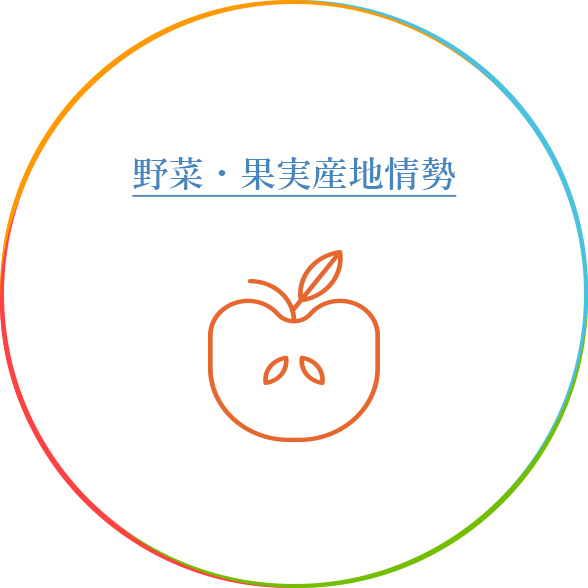 野菜・果実産地情勢(浜中の野菜、果実仕入先の産地情勢)